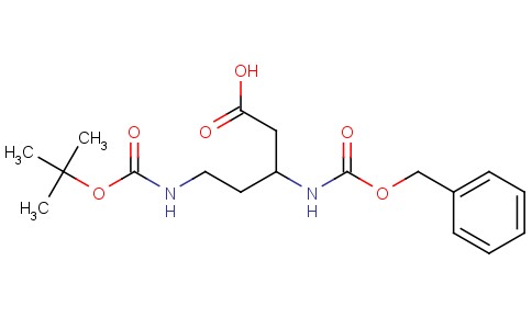Pentanoic acid, 5-[[(1,1-dimethylethoxy)carbonyl]amino]-3-[[(phenylmethoxy)carbonyl]amino]-